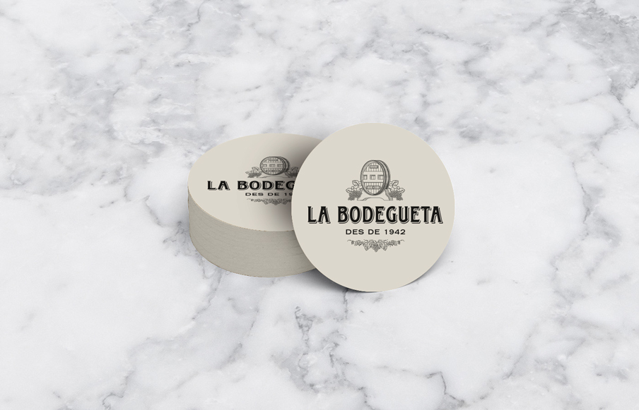 bodegueta bar barcelona cava restaurant Marble brand logo redesign 75th