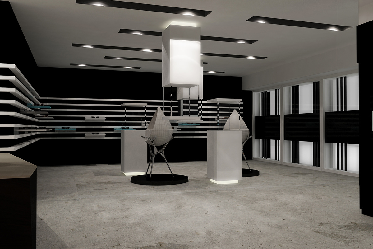 conceptual Nooka Retail Interior
