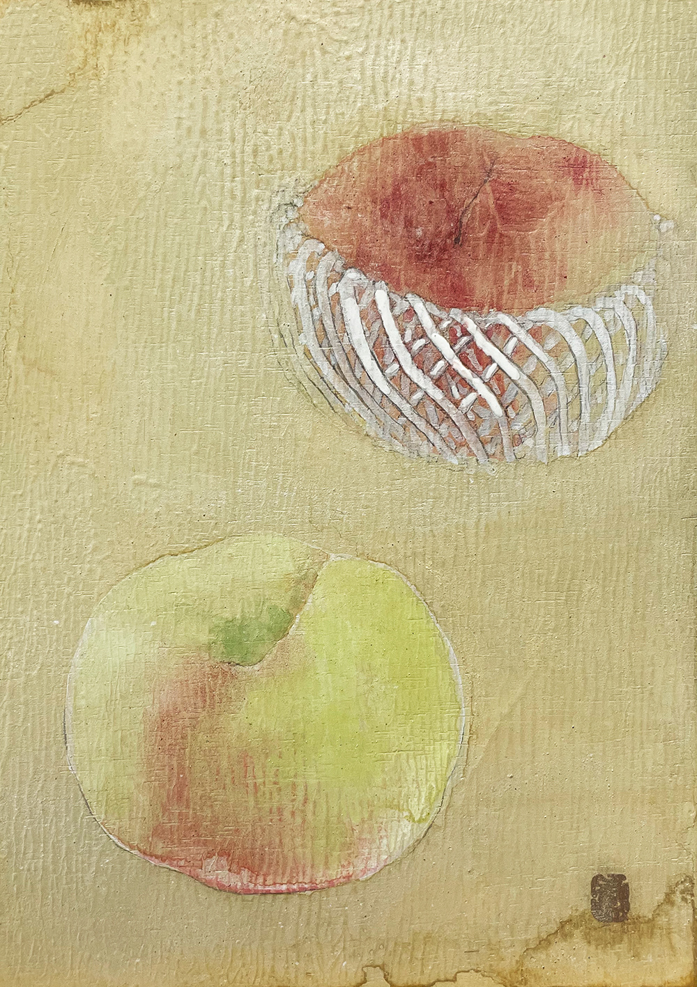 artwork Drawing  flesh fresh Fruit japan kikuchi Masamune painting   peach