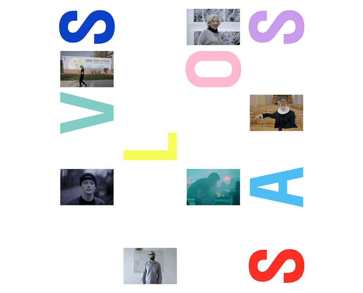 art direction  bold Colourful  Documentary  identity media project Spalvos tv series typography   video