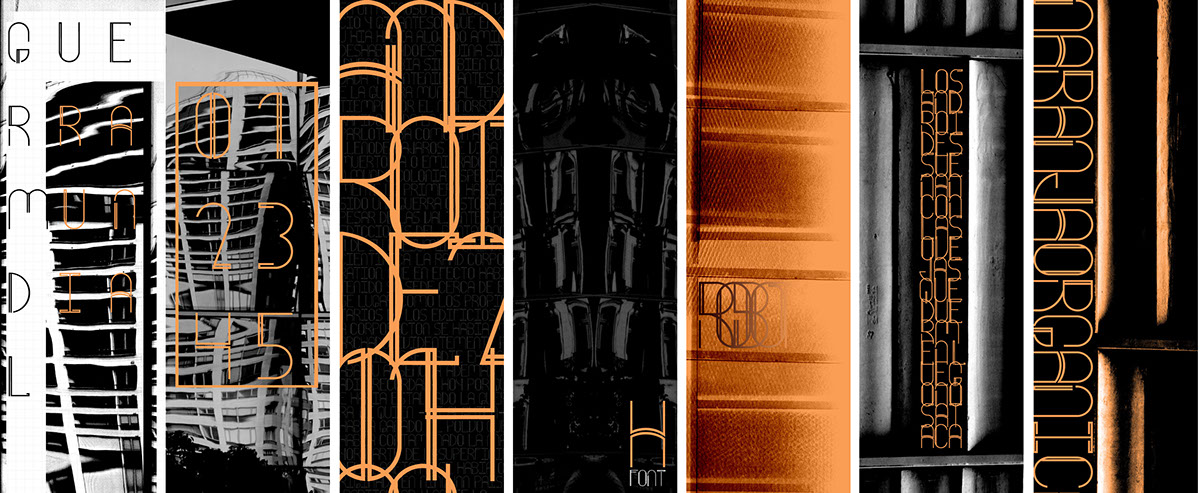 longinotti 2014 Typorama hiperfuente font Typeface humanoide futurista