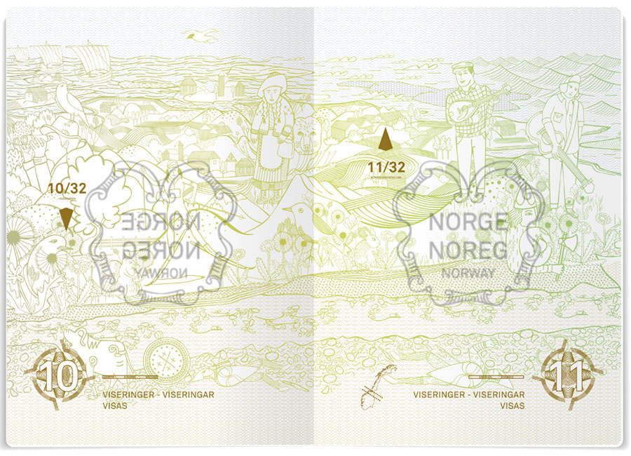 Gilles & Cecilie norwegian Passport exhibit Re-Imagined design