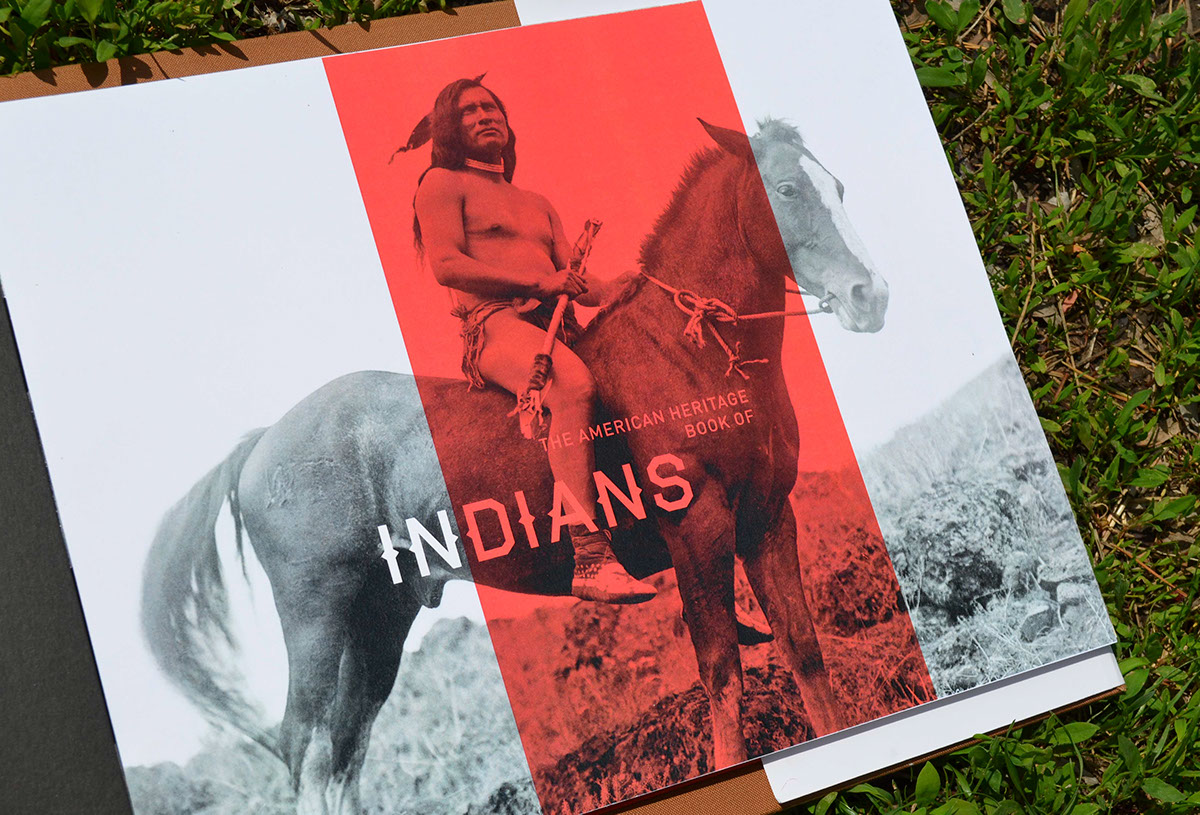 Adobe Portfolio indians  american heritage book redesign american heritage