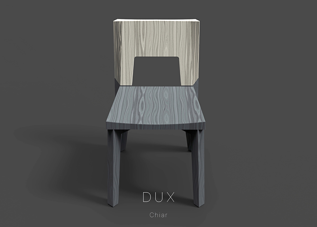 Adobe Portfolio dux chair stool furniture design  product design  industrial design 