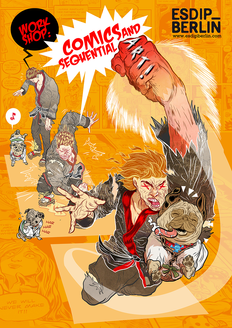 editorial magazine comic poster conceptual Graphic Novel digital coloring