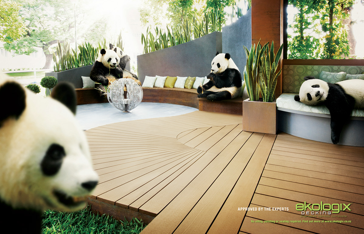 ekologix pandas Decking bamboo