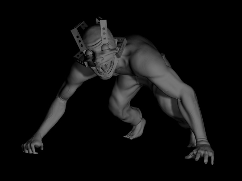 3D 3dsmax Zbrush model High Poly Low Poly game Character
