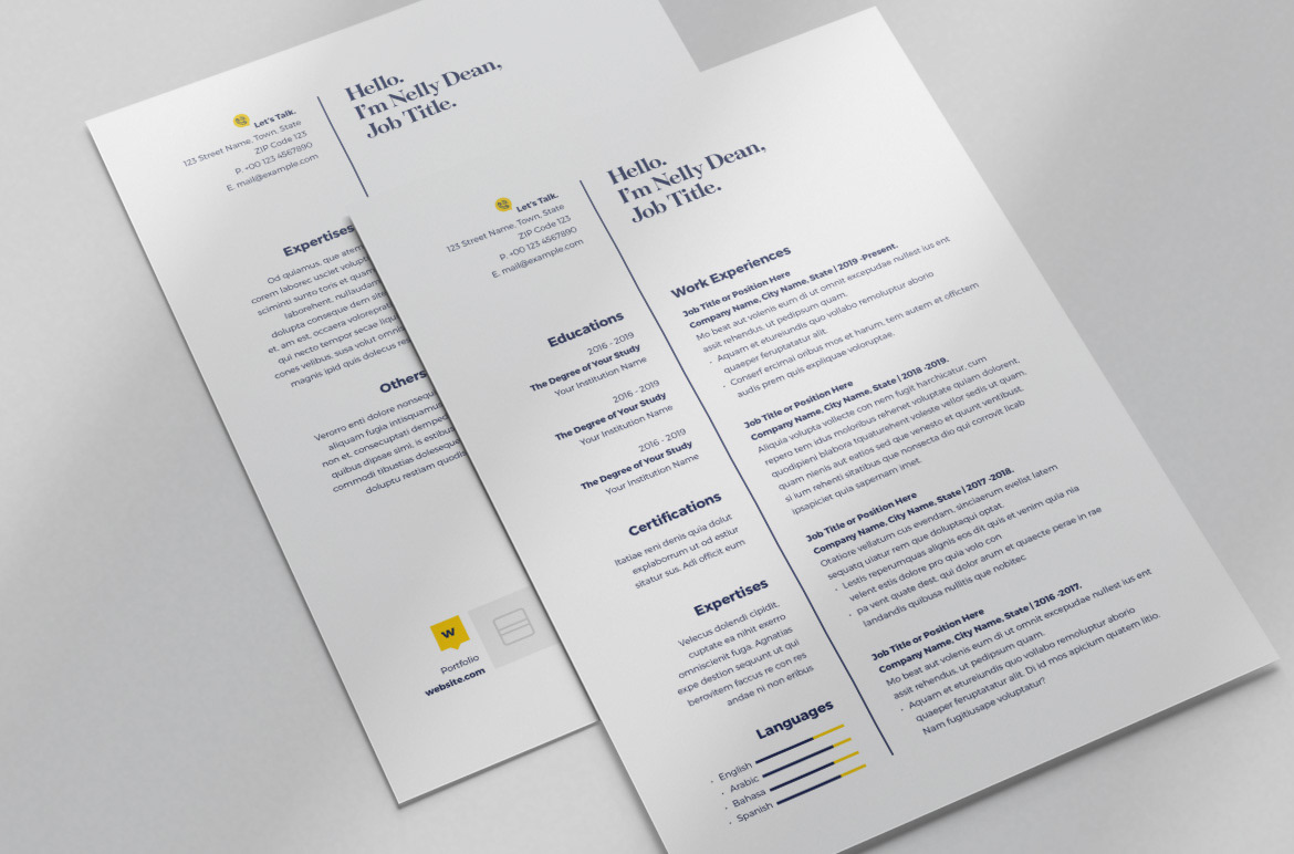 design graphic job Jobs marketing   presentation Resume Startup template typography  