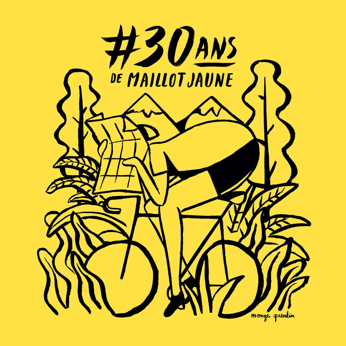 yellow Bike courses Competition 30 years Tour de France LCL Maillot Jaune  30AnsDeMaillotJaune Cyclisme