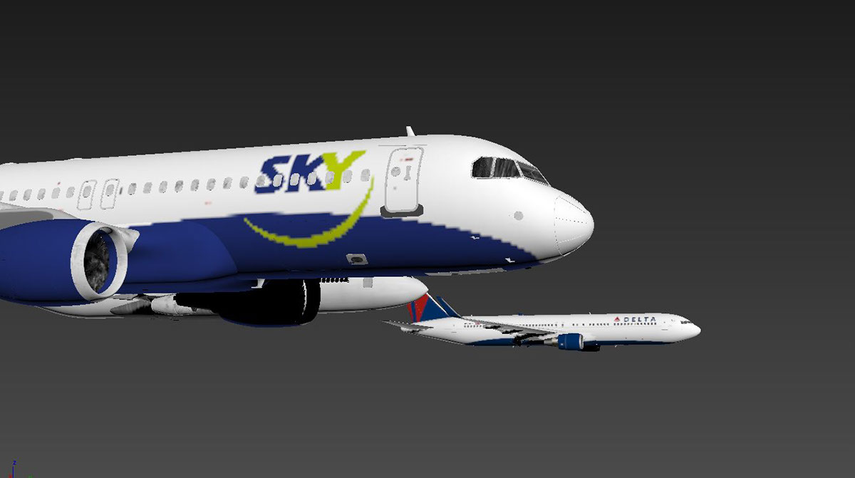 Adobe Portfolio de banco SKY Delta chile airplane avion CIelo