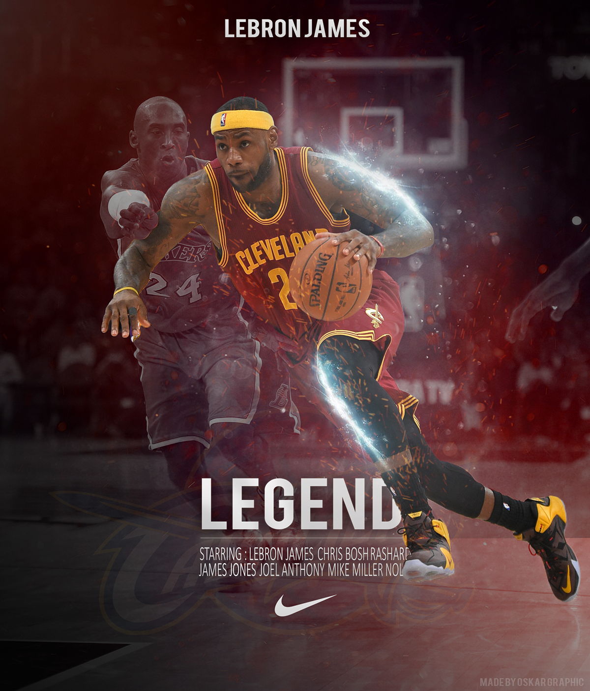 LeBron James NBA Photoshop Speedart NBA Speedart sport basketball