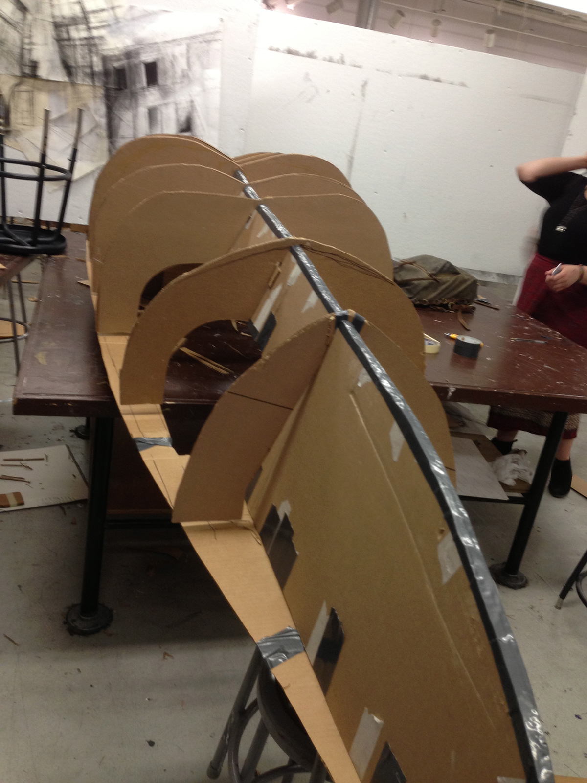 cardboard  kayak  collaboration