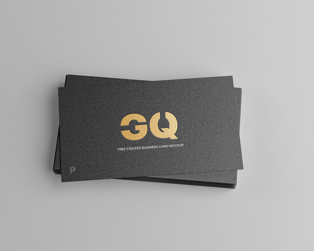 branding  business card design free Identity Design Mockup psd template stacked Us visiting card