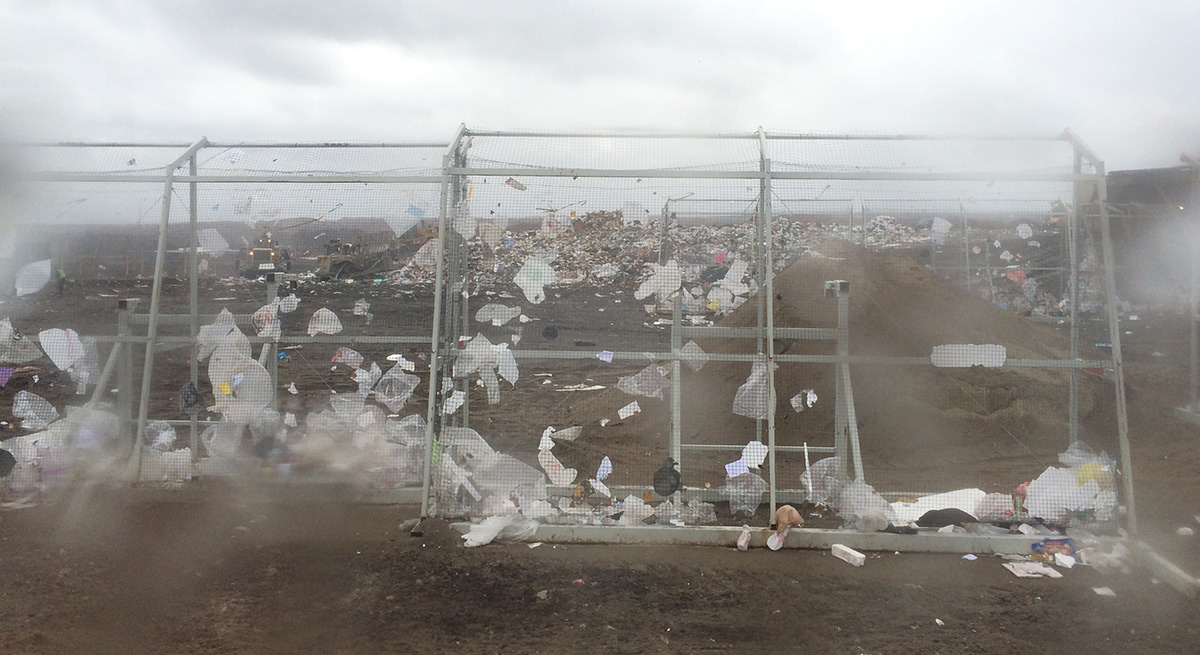 landfill Dump garbage environment iPhone photography iphone Rhode Island risd Ecology trash rain grey green blake greene experiment