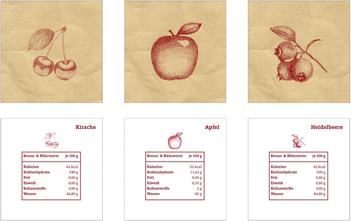 illus packaging design fruits musli Logo Design