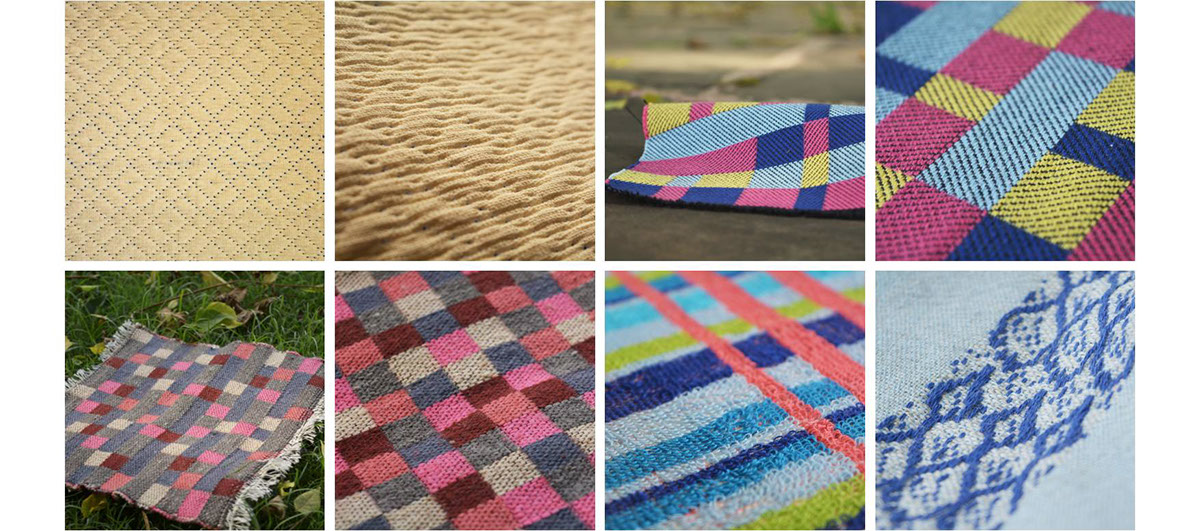 WOVEN STRUCTURES  woven shibori compound weaving double cloth weft twining