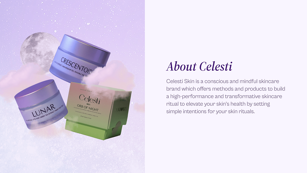 UI/UX Design for Celesti Skin on Behance