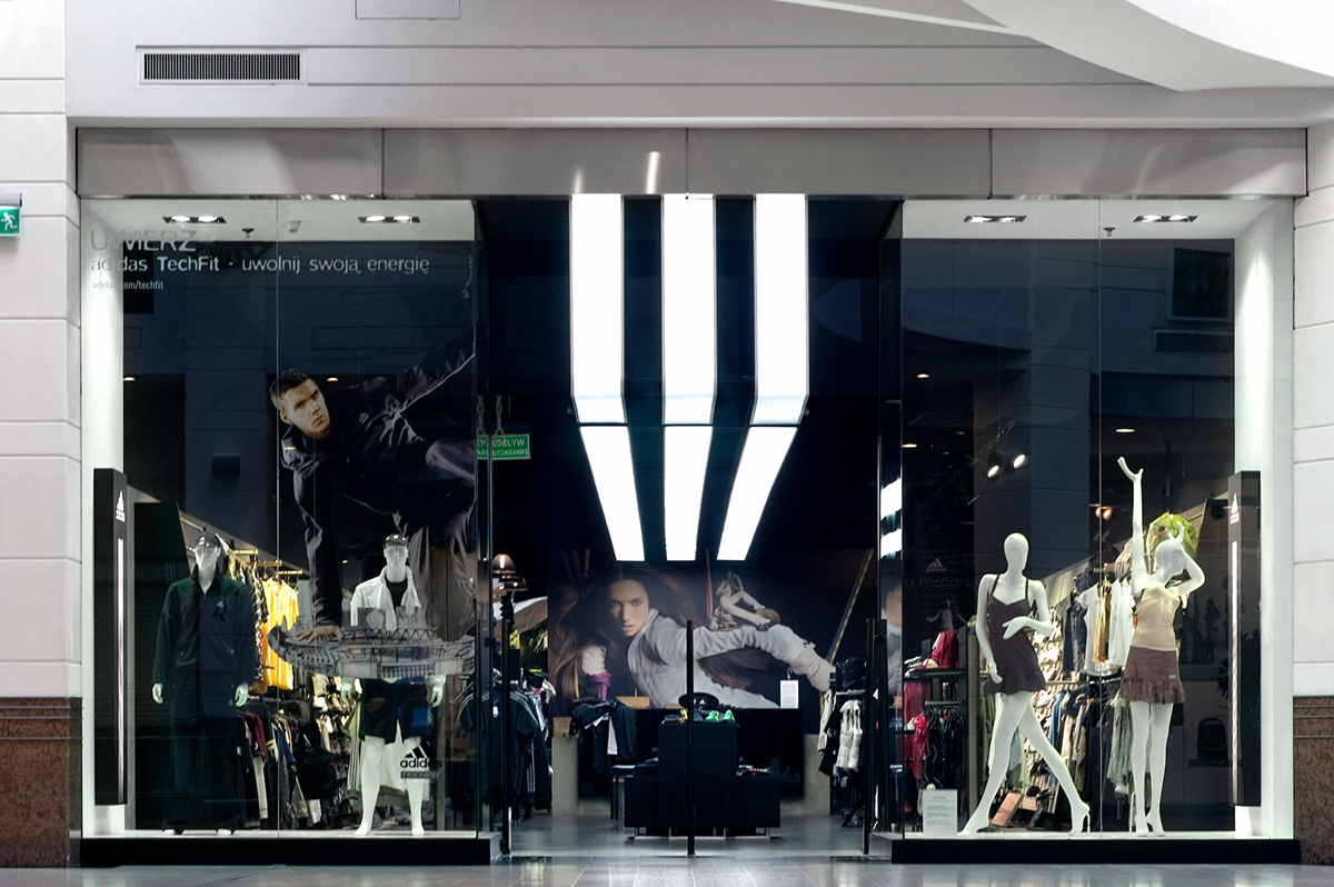 adidas  store   design  retail  warsaw  AplusD  A+D  poland Shopping