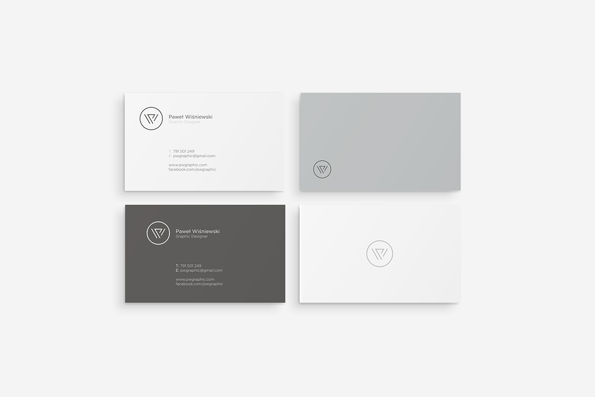 identity bussines cards branding  grey minimalistic minimal self personal logo
