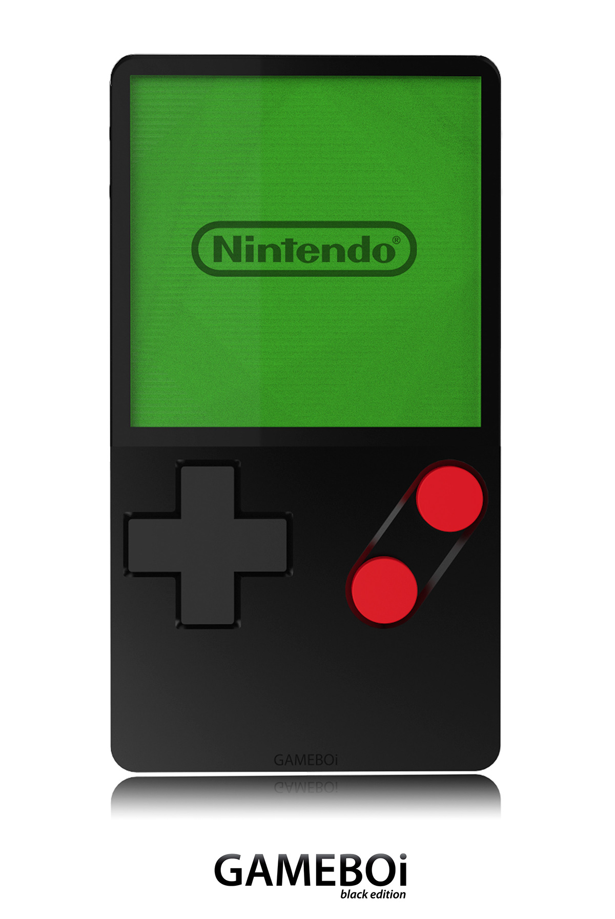 Nintendo black is beautiful Retro redesign remake game boy gameboy gameboi Super Mario tetris