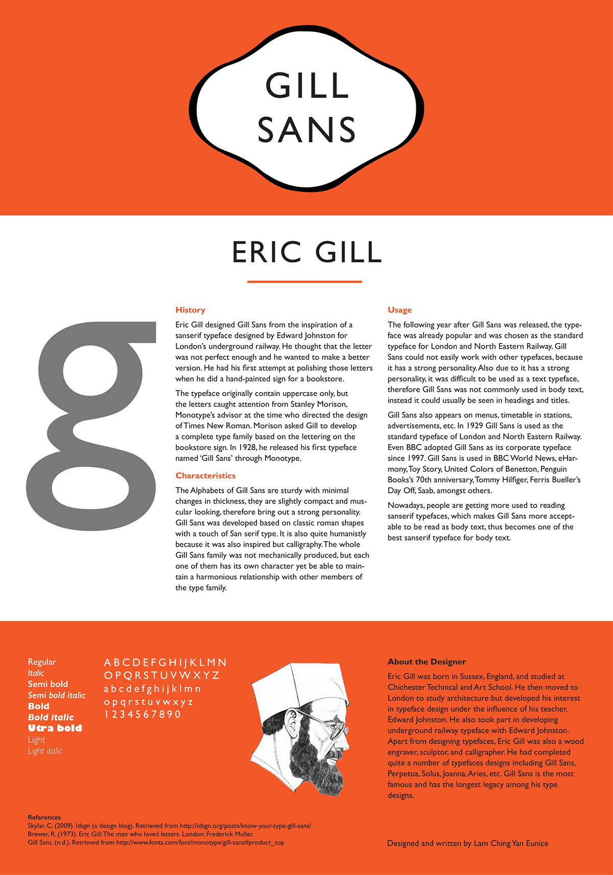 Gill Sans Eric Gill typography   Layout