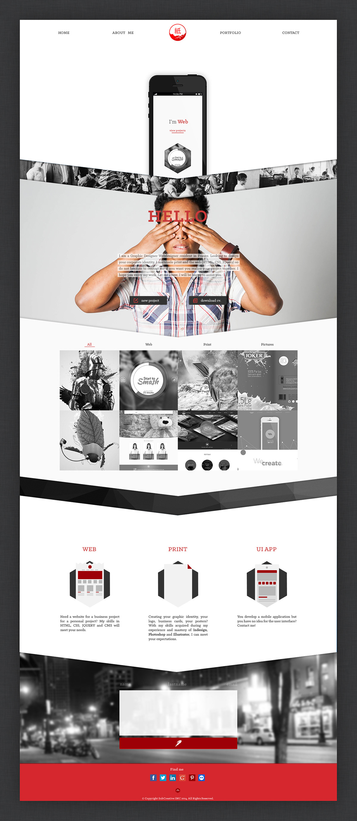 Website cloud paper White red Isometric