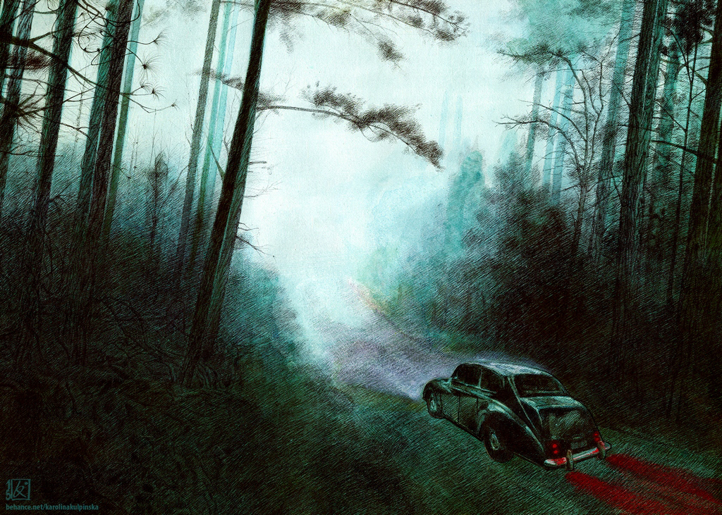picture of evil graham masterton Masterton creepy blood forest book cover cover fanart horror macabre red blue green car