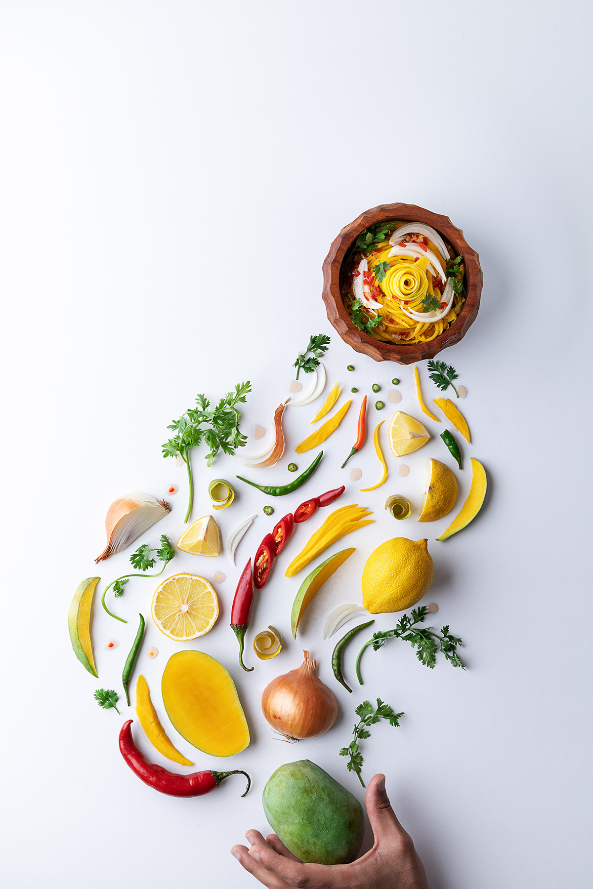 thai food food art food photography food styling food stylist award winning Mango salad food photographer Mango Salad