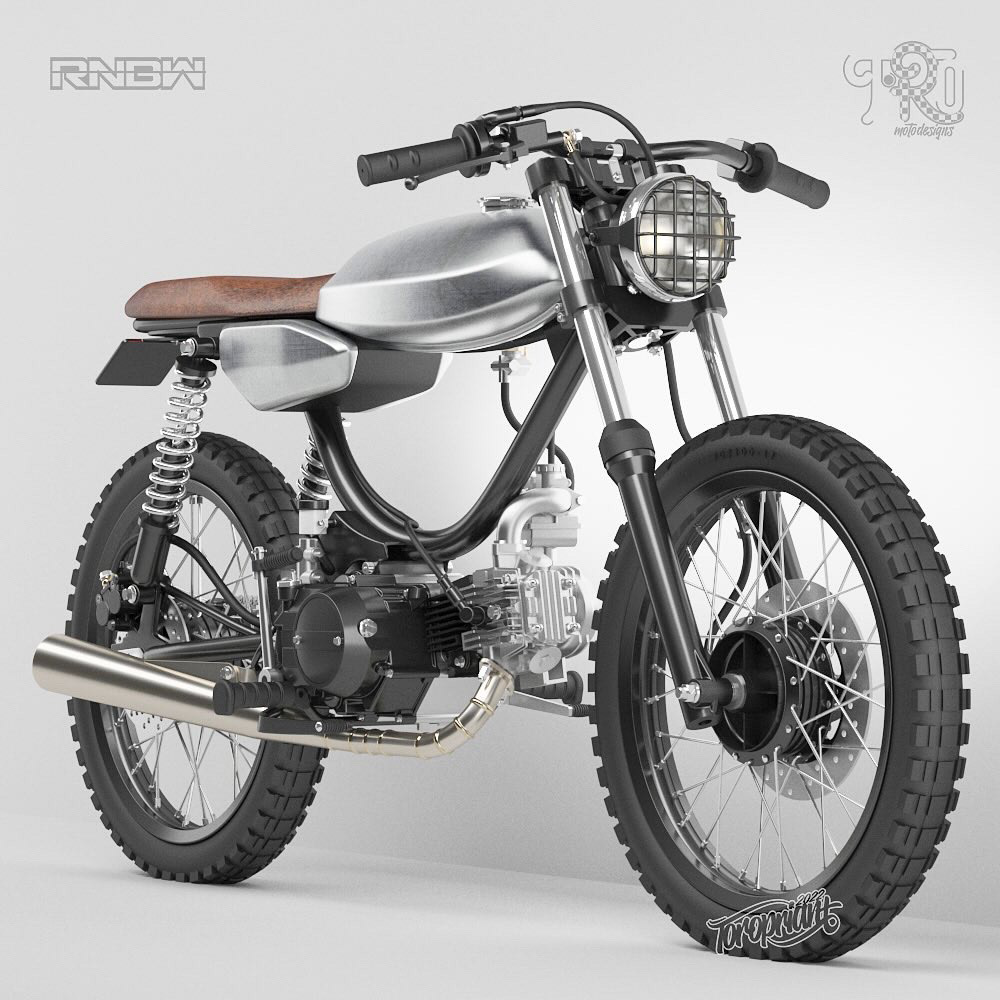 moped tracker design custombike motorcycle