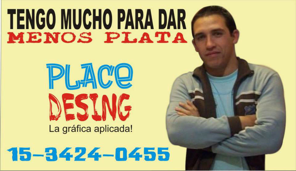 place diseño grafico TINCHOP tincho PEDROZO