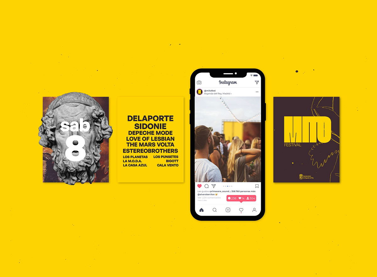 Adobe Portfolio brand branding  concert design festival mito mitologia music visual identity