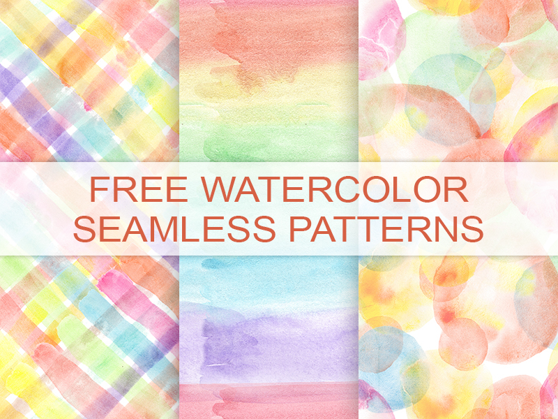 freebie free background Hand Painted paper pattern rainbow seamless watercolor texture