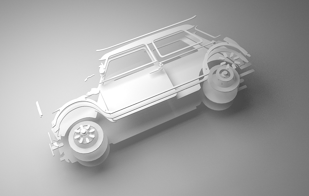 rover MINI minicooper car paper art Work 