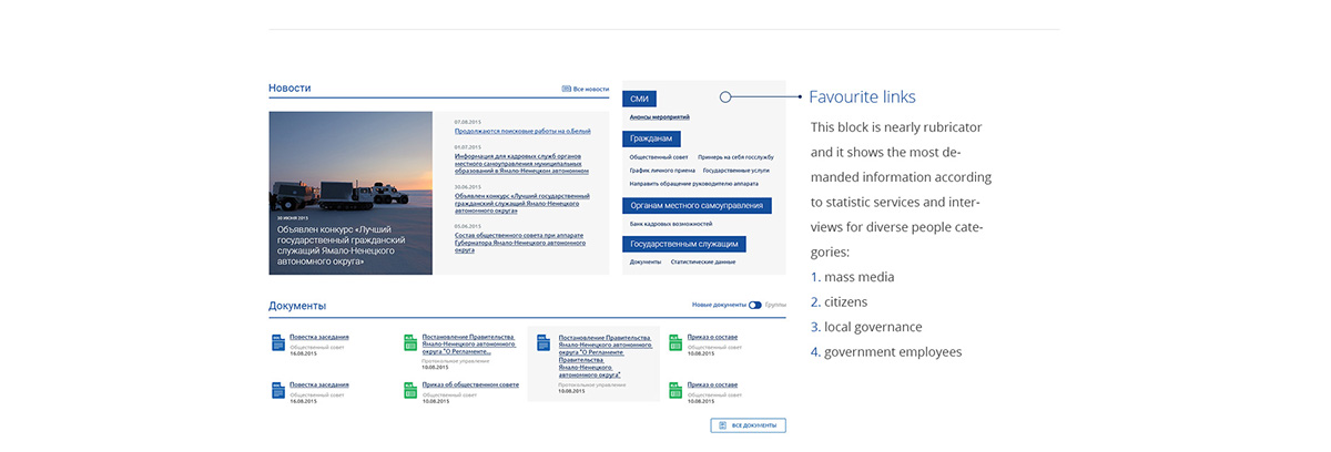 Government portal search mega menu contact structure Documents