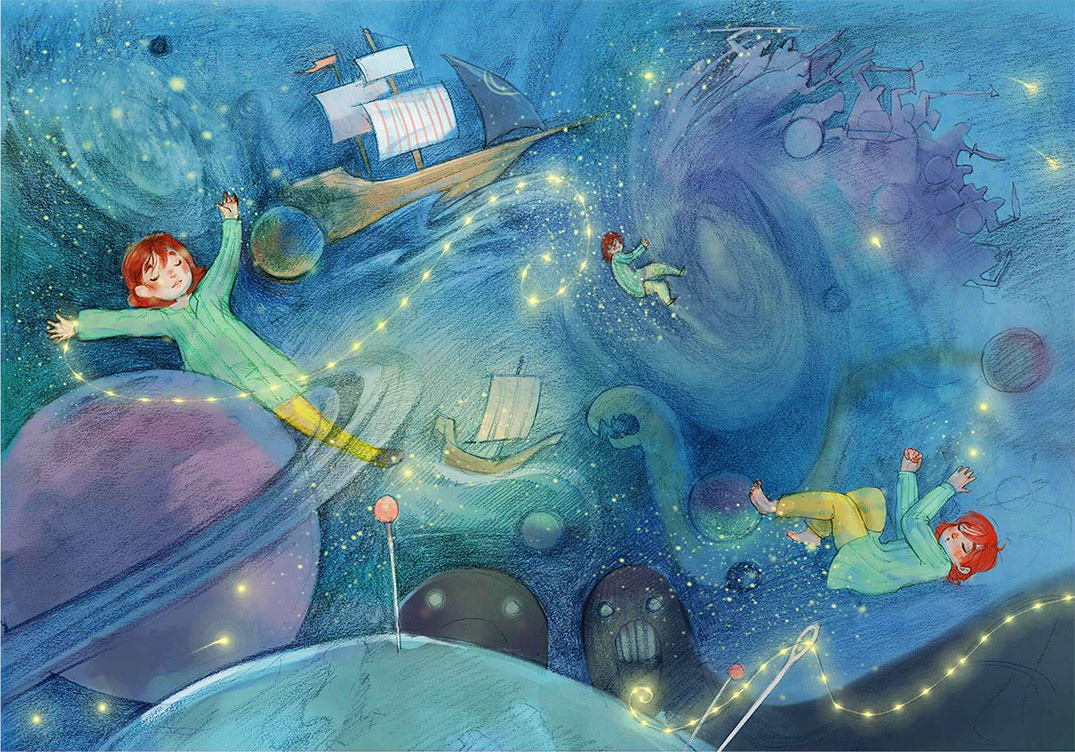 ILLUSTRATION  illustrationbook stars childrenbook adventure tailor Magic   giant Island