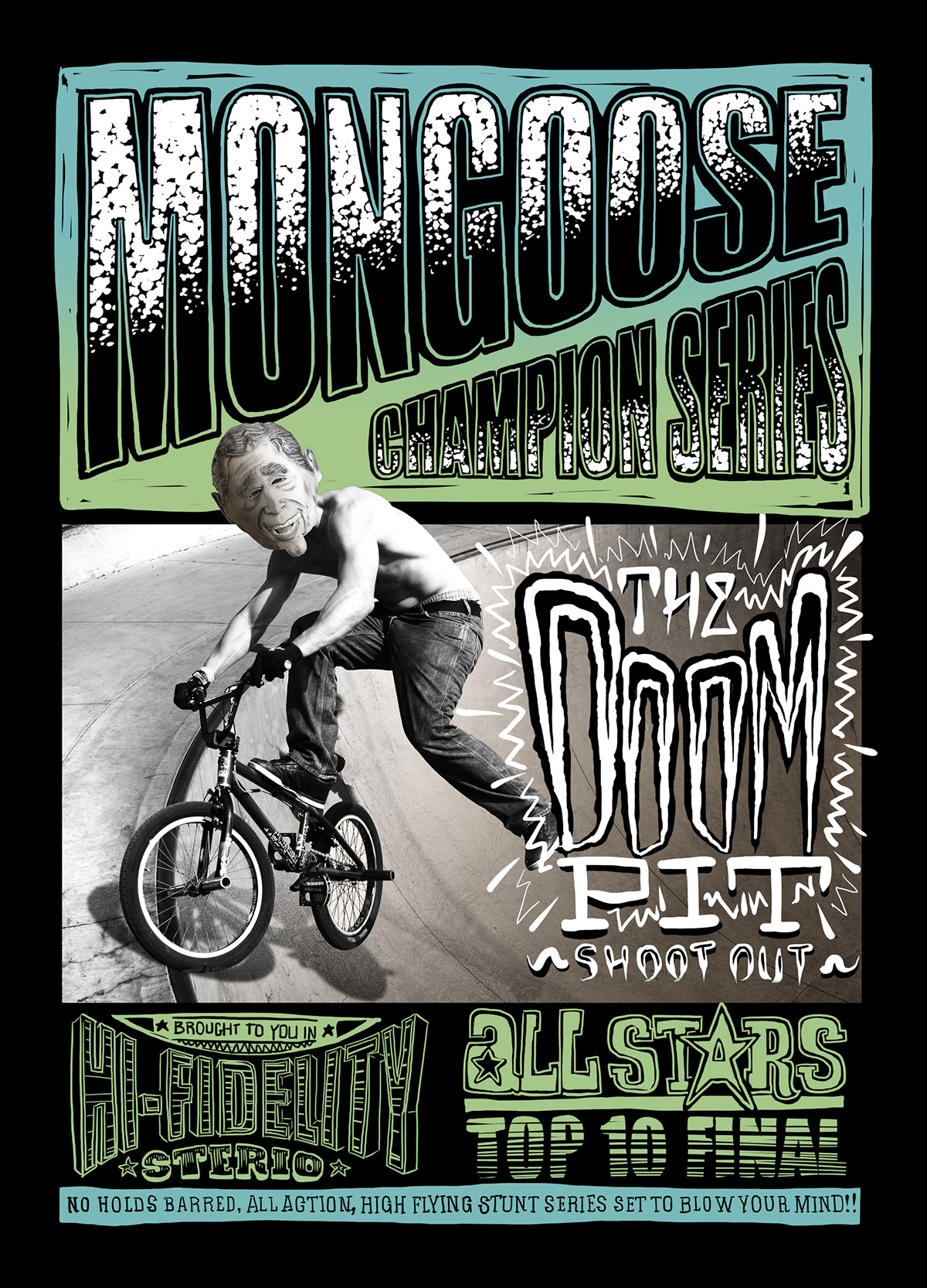 mongoose bmx Motocross moto x MotoX skateboard youth kids mens tee Tee Graphic