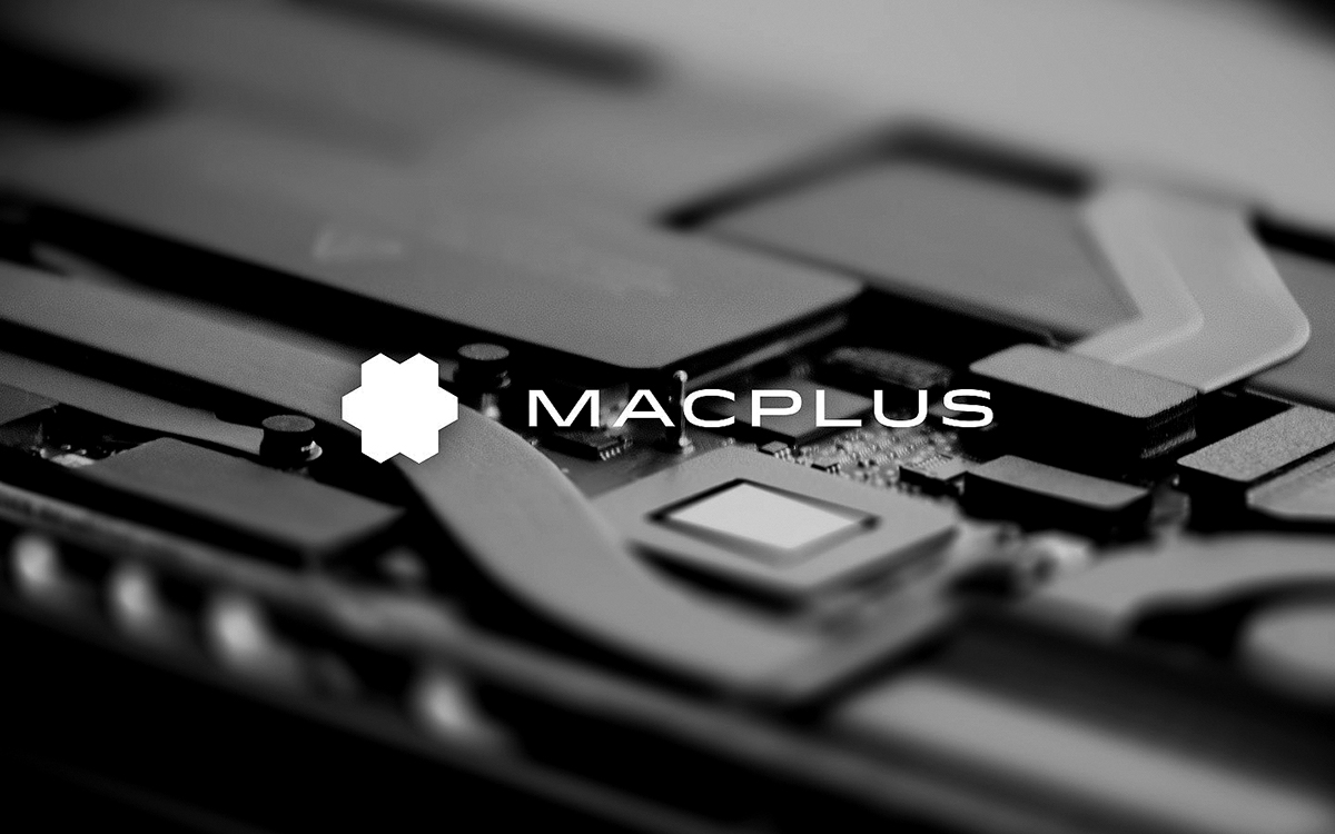 MacPlus computers apple Business Cards print Website Design
