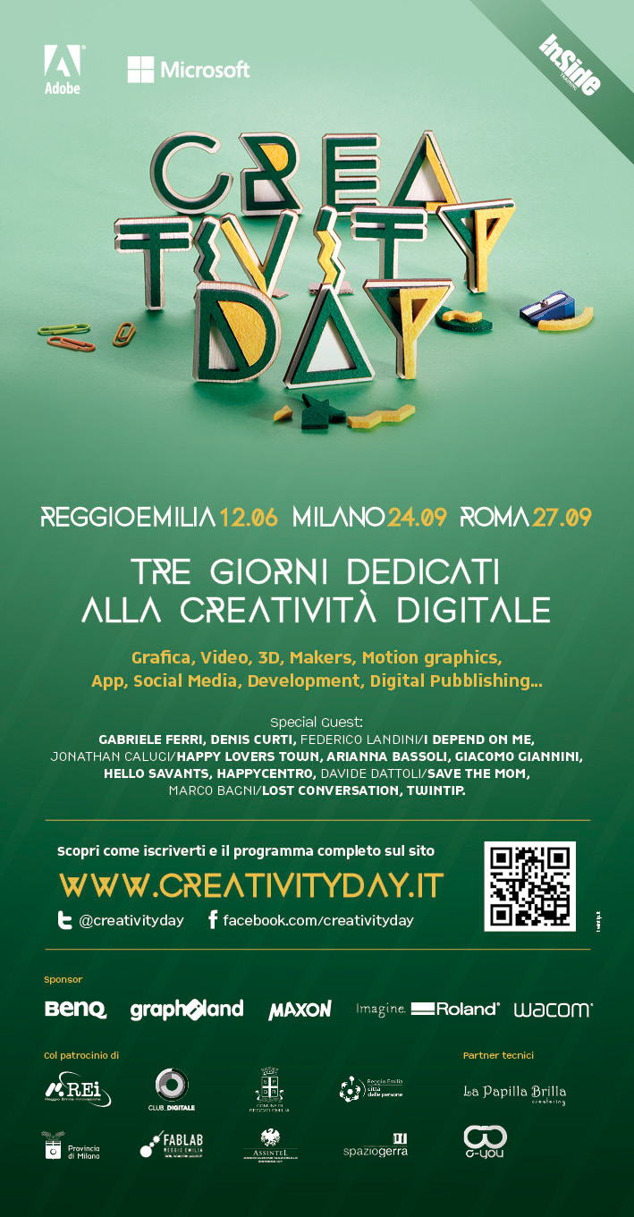 creativityday  #cday13  milano roma Reggio Emilia