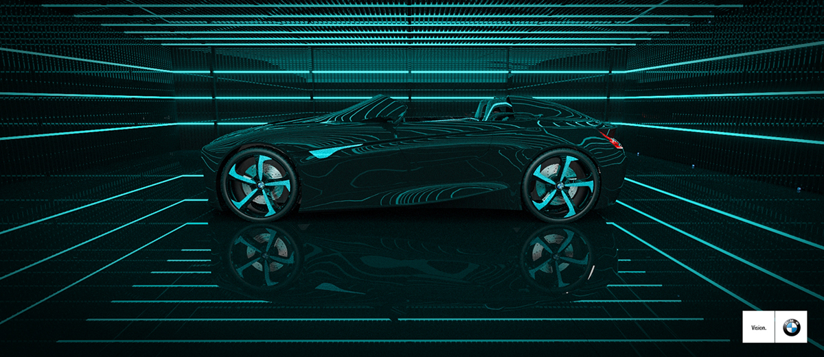 BMW vision concept drive connected future car 3D CGI Auto