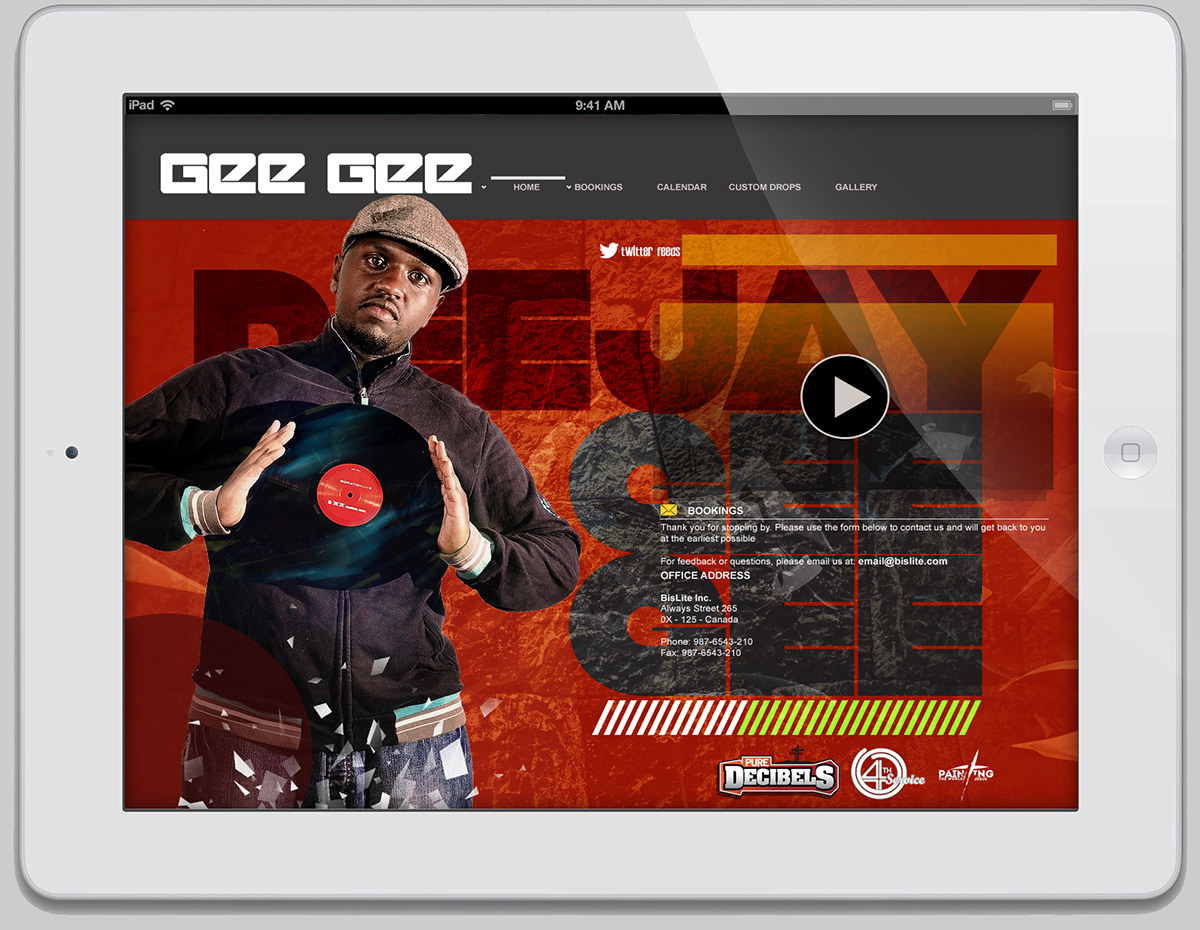 kenya Website Entertainment dj poster flyer design Retro digital design Musical