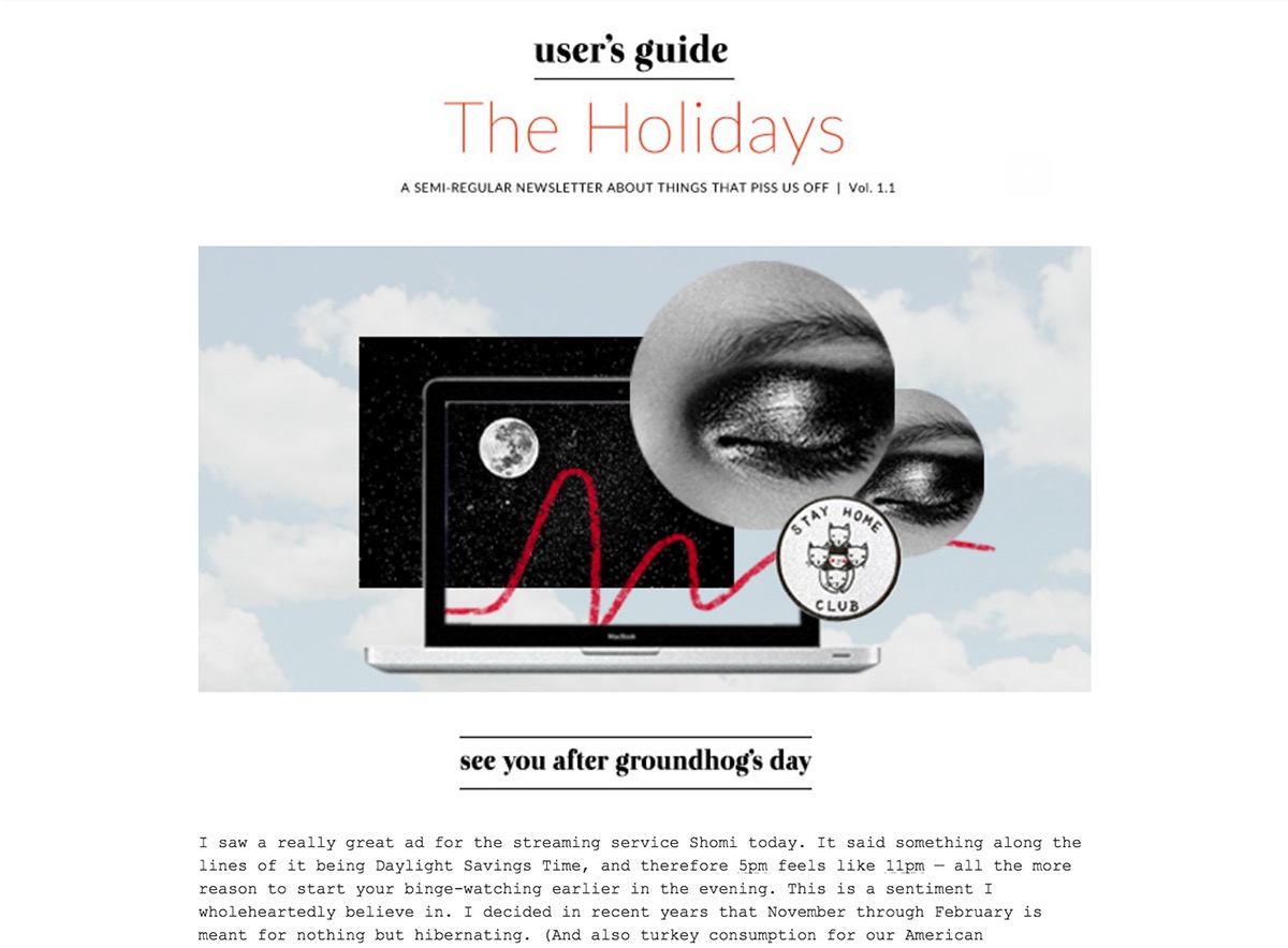 Adobe Portfolio newsletter online newsletter email newsletter user's guide ironic design Email digital