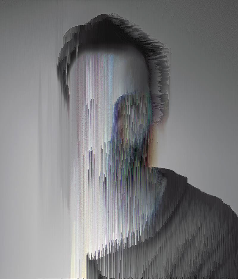 pixel sorting bending Glitch portrait glitch art uruguay pixelsorting disort face cara rostro alterado processing