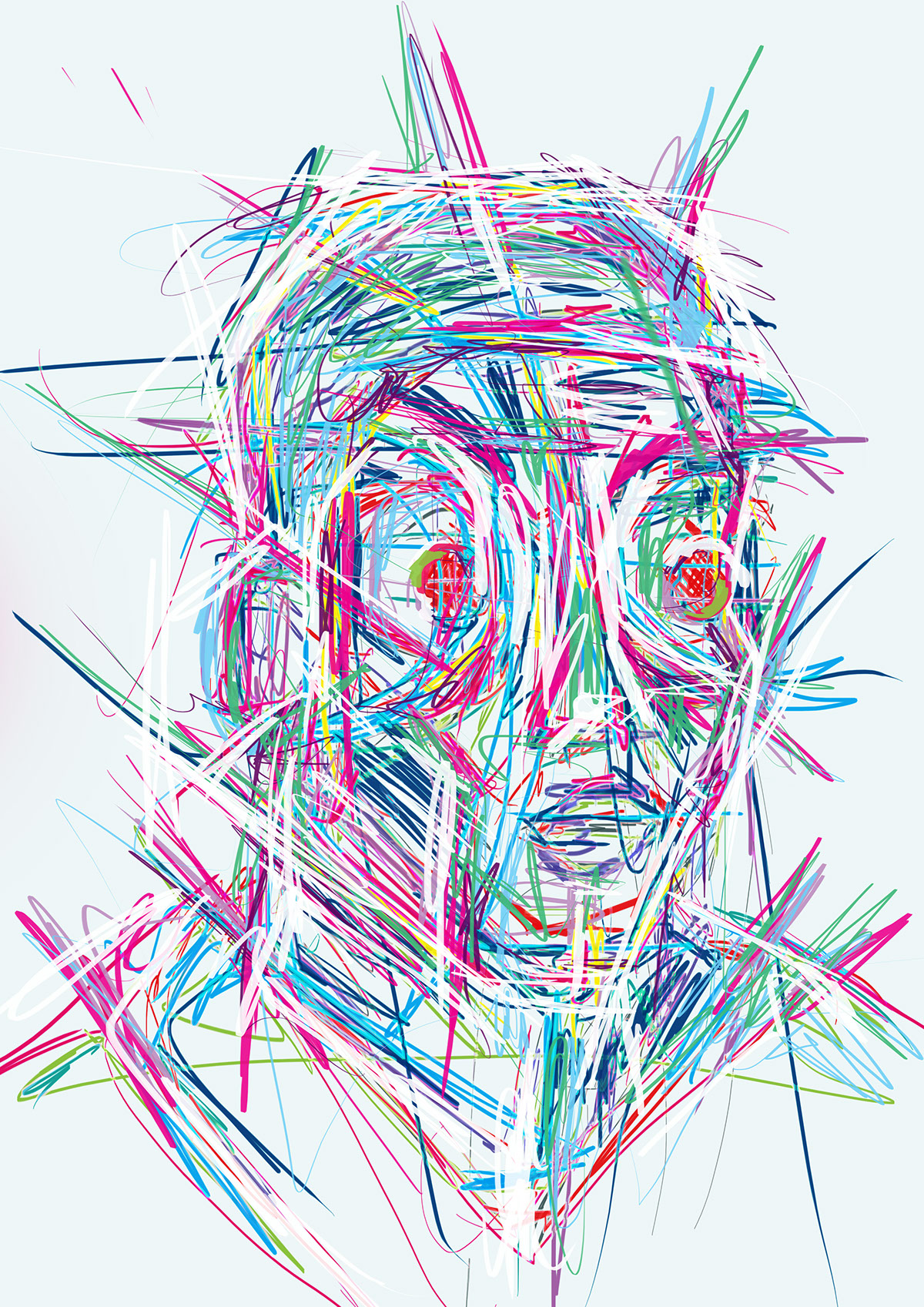 abstract art design creative different Colourful  sketchy vivid real life still life Portraiture face pose Posture giacometti