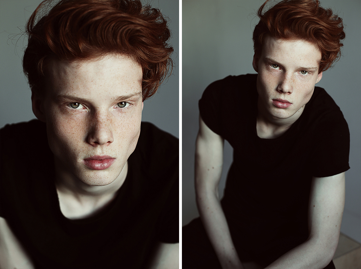 model male model red ginger freckles freckle face red hot cute boy natural beauty urban model management vanity teen
