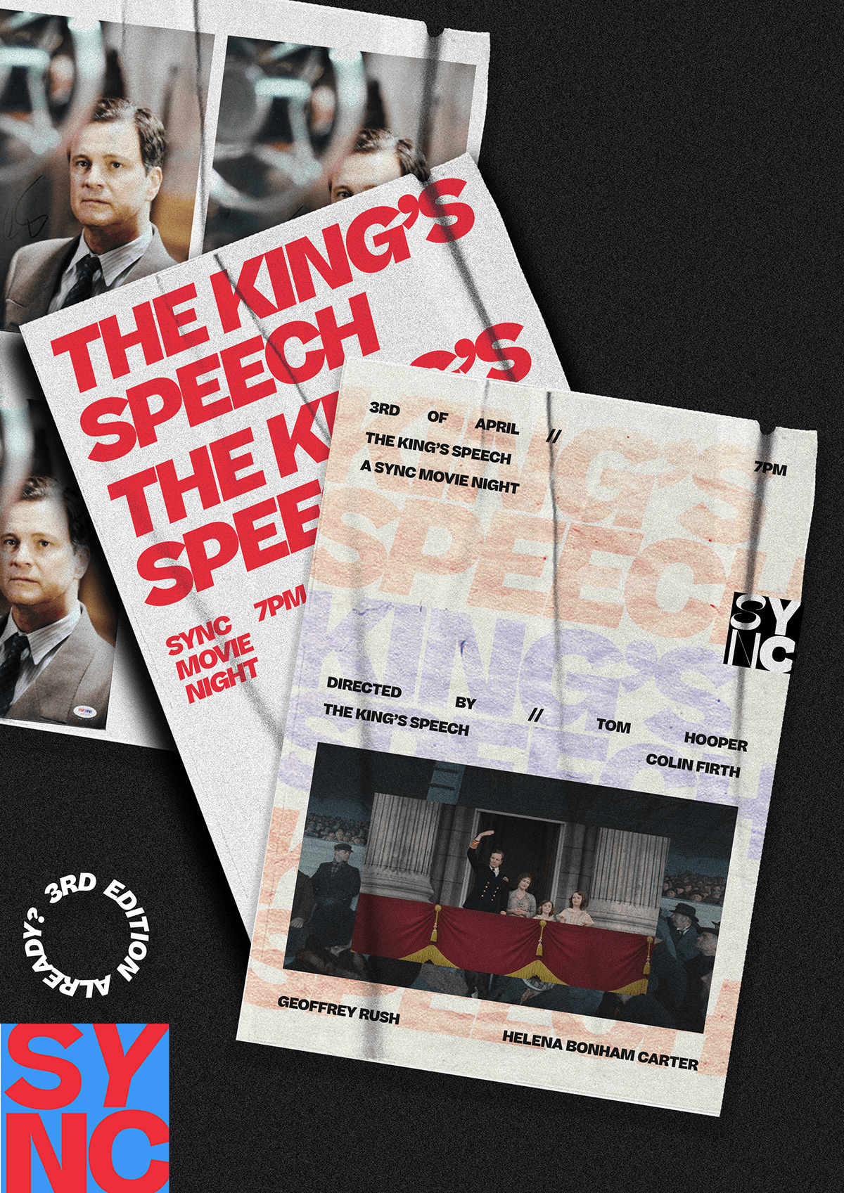 Film   flyer graphic design  kings speech Layout Design Mockup movie poster poster