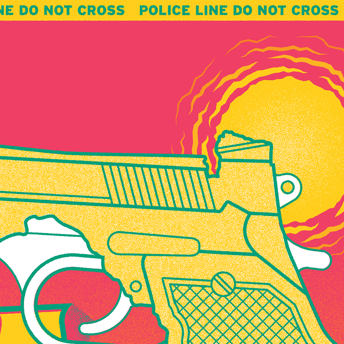 florida Gun shooting LAWS second amendment postcard vintage