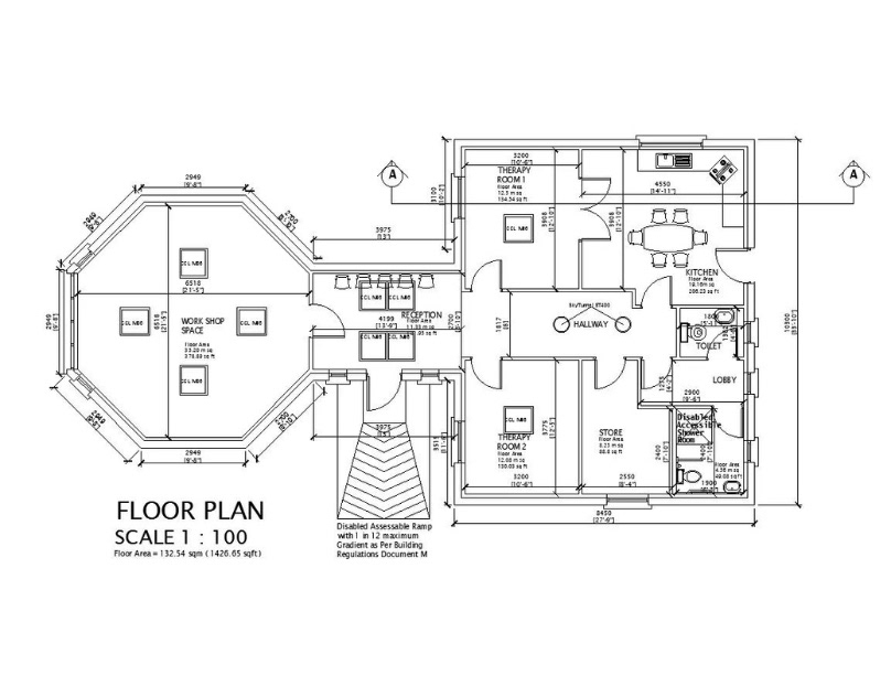 architecture floor plan building design AutoCAD
