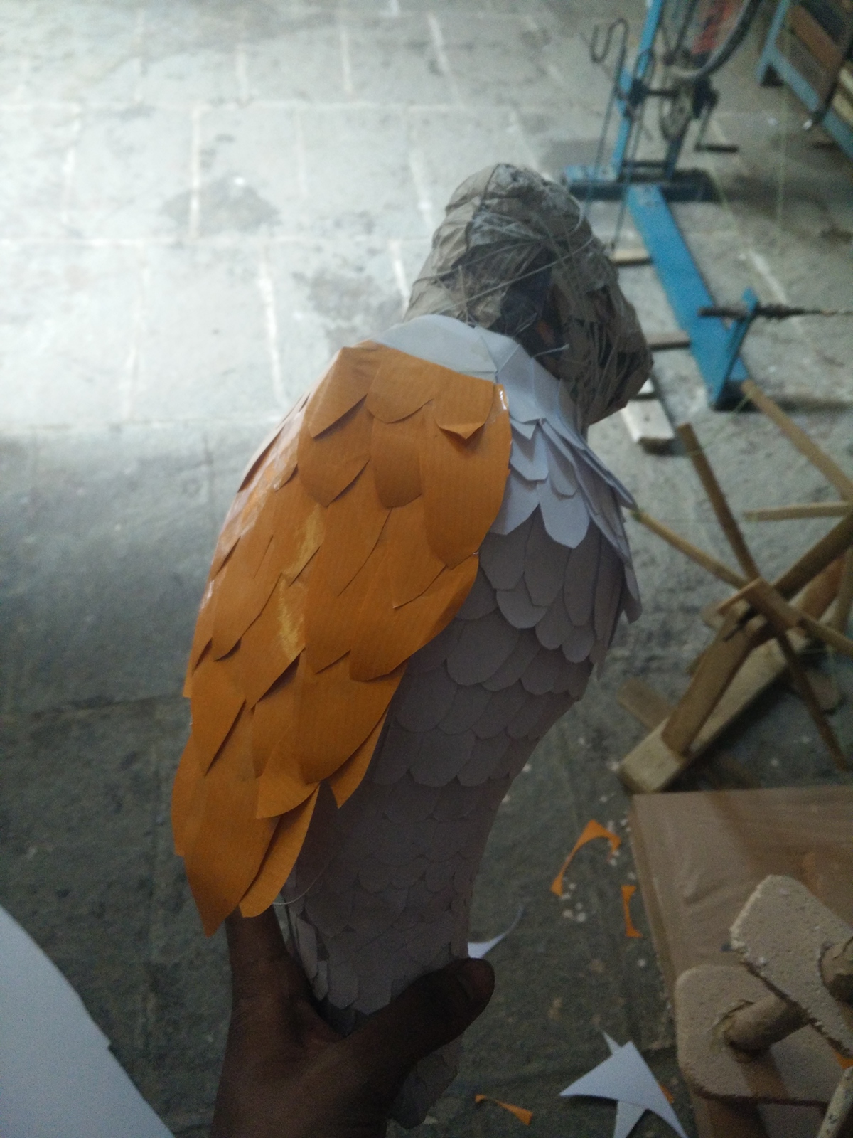 bird paper sculpture