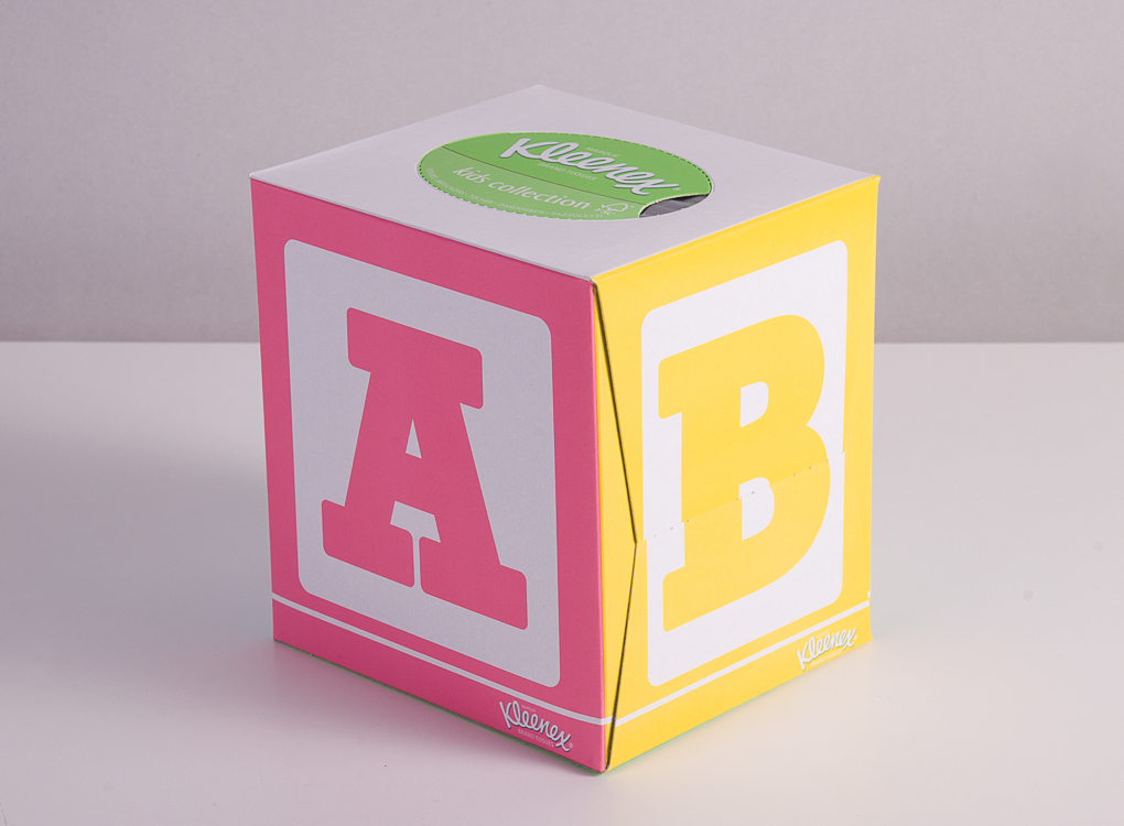 ABC kleenex kids sealife boat tissues cubes