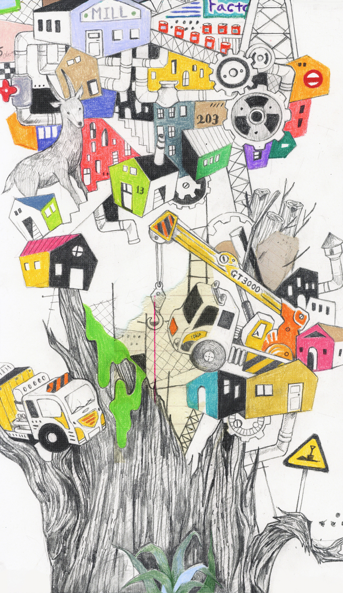 ILLUSTRATION  picturebook storybook artwork illust Drawing  city block desire